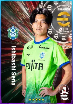 Ishibashi Sena eFootball 2026 player card, 77 OVR RMF