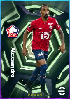 Alexsandro eFootball 2026 player card, 80 OVR CB