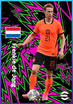 Frenkie de Jong eFootball 2026 player card, 83 OVR CMF