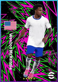 Weston McKennie eFootball 2026 player card, 81 OVR CMF