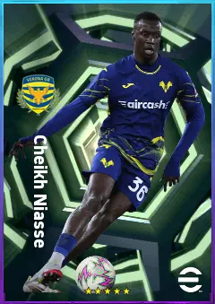 Cheikh Niasse eFootball 2026 player card, 78 OVR DMF