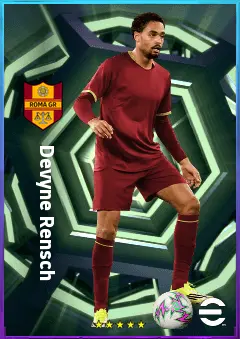 Devyne Rensch eFootball 2026 player card, 79 OVR RB