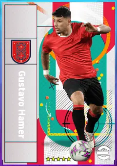 Gustavo Hamer eFootball 2026 player card, 80 OVR LMF