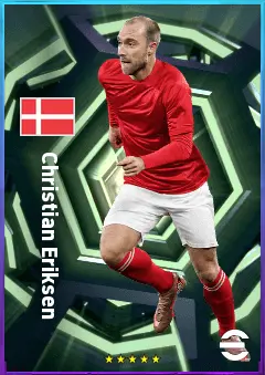 Christian Eriksen eFootball 2026 player card, 80 OVR CMF