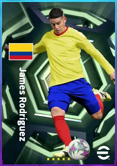 James Rodríguez eFootball 2026 player card, 79 OVR AMF