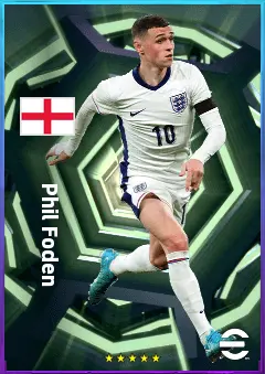 Phil Foden eFootball 2026 player card, 84 OVR RWF