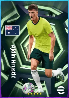 Ajdin Hrustić eFootball 2026 player card, 76 OVR CMF