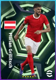 Florian Grillitsch eFootball 2026 player card, 78 OVR DMF