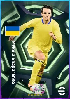Mykola Shaparenko eFootball 2026 player card, 79 OVR CMF