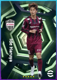 Ide Haruya eFootball 2026 player card, 76 OVR AMF