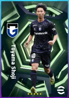 Toyama Shoji eFootball 2026 player card, 73 OVR AMF