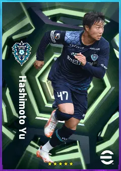 Hashimoto Yu eFootball 2026 player card, 73 OVR RB