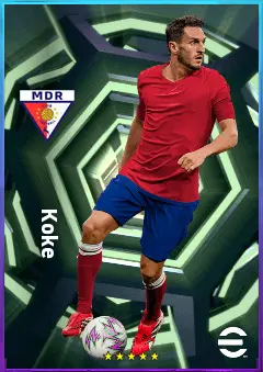 Koke eFootball 2026 player card, 81 OVR DMF