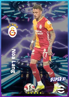 Noa Lang eFootball 2026 player card, 80 OVR LWF
