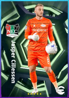 Jasper Cillessen eFootball 2026 player card, 80 OVR GK