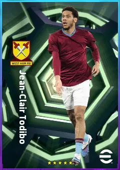 Jean-Clair Todibo eFootball 2026 player card, 81 OVR CB