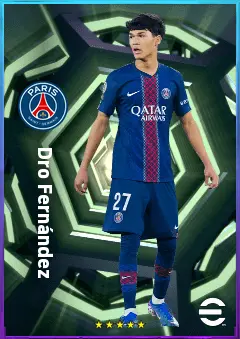 Dro Fernández eFootball 2026 player card, 80 OVR AMF