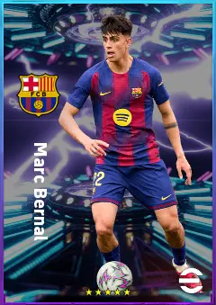 Marc Bernal eFootball 2026 player card, 81 OVR DMF