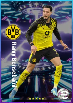Ramy Bensebaïni eFootball 2026 player card, 80 OVR CB