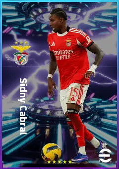 Sidny Cabral eFootball 2026 player card, 77 OVR RB