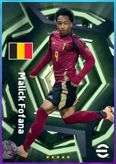 Malick Fofana eFootball 2026 player card, 81 OVR LWF