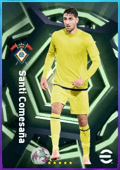 Santi Comesaña eFootball 2026 player card, 80 OVR CMF
