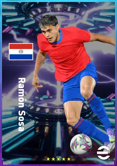 Ramón Sosa eFootball 2026 player card, 80 OVR LMF