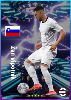 Žan Vipotnik eFootball 2026 player card, 79 OVR CF