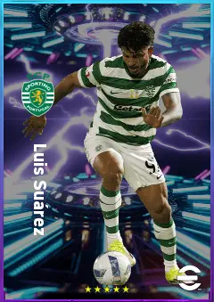Luis Suárez eFootball 2026 player card, 80 OVR CF