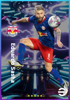 Eduardo Sasha eFootball 2026 player card, 79 OVR CF