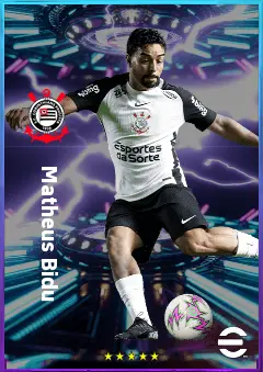 Matheus Bidu eFootball 2026 player card, 80 OVR LB