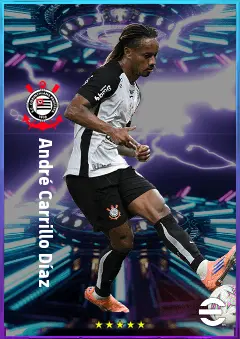 André Carrillo Díaz eFootball 2026 player card, 81 OVR CMF