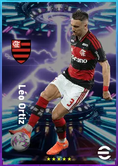 Léo Ortiz eFootball 2026 player card, 81 OVR CB