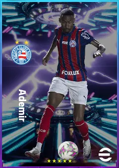 Ademir eFootball 2026 player card, 80 OVR LWF