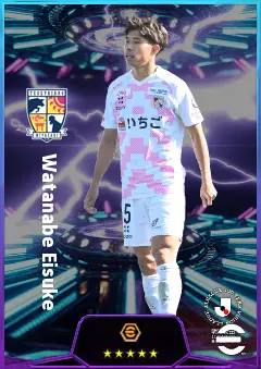 Watanabe Eisuke eFootball 2026 player card, 76 OVR DMF