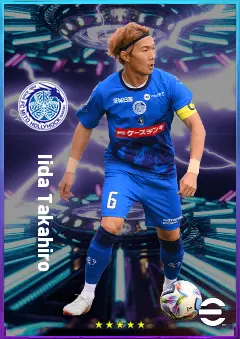 Iida Takahiro eFootball 2026 player card, 77 OVR RB