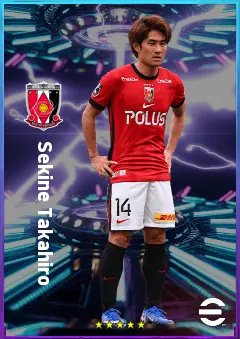 Sekine Takahiro eFootball 2026 player card, 76 OVR RMF