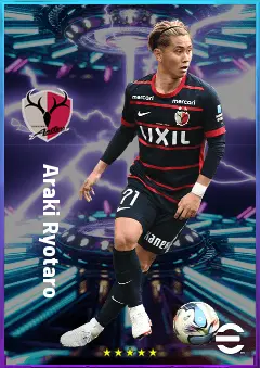 Araki Ryotaro eFootball 2026 player card, 77 OVR AMF