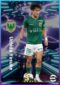 Uchida Yosuke eFootball 2026 player card, 77 OVR RB