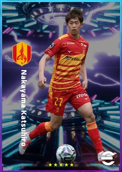 Nakayama Katsuhiro eFootball 2026 player card, 77 OVR RMF