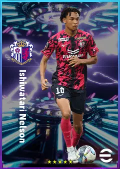 Ishiwatari Nelson eFootball 2026 player card, 78 OVR CMF
