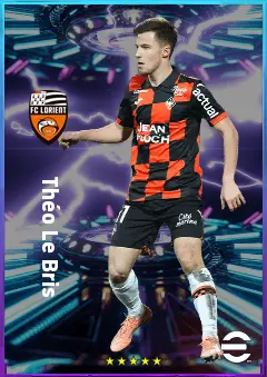 Théo Le Bris eFootball 2026 player card, 77 OVR LMF
