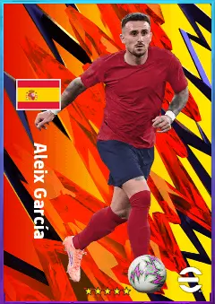 Aleix García eFootball 2026 player card, 82 OVR CMF