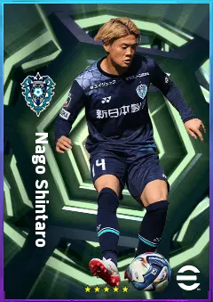 Nago Shintaro eFootball 2026 player card, 76 OVR AMF