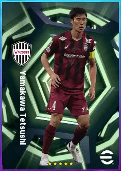Yamakawa Tetsushi eFootball 2026 player card, 77 OVR CB