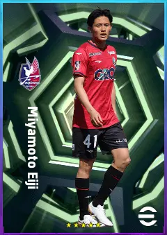 Miyamoto Eiji eFootball 2026 player card, 76 OVR CMF