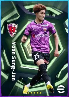 Yoon Sung-Jun eFootball 2026 player card, 75 OVR CMF