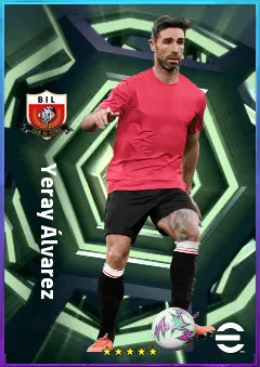 Yeray Álvarez eFootball 2026 player card, 82 OVR CB