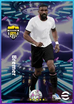 Bremer eFootball 2026 player card, 82 OVR CB