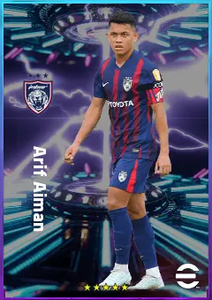 Arif Aiman eFootball 2026 player card, 79 OVR RMF